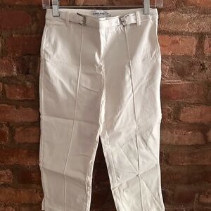 White Capri Pants